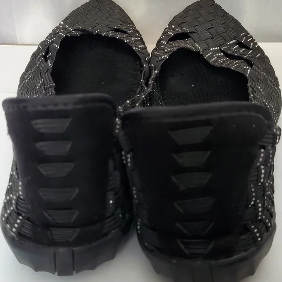 Bernie Mev Black and Silver Flat Size 38 - Picture 4 of 11